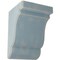 Ekena Millwork 5 1/4"W x 5"D x 7 1/2"H Bedford Wood Vintage Decor Bracket, Driftwood Blue BKTWD05X05X08BEBU - alternate 1